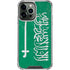 Saudi Arabia Flag Distressed iPhone 13 Pro Max Clear Case